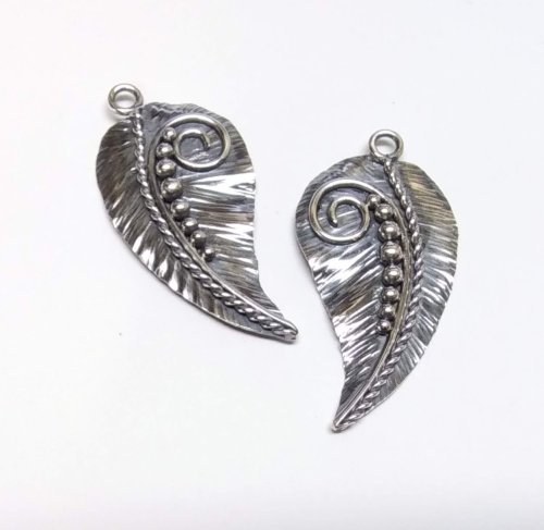 Judy Larson's Bali Style Earrings - , Contemporary Wire Jewelry, Stamping, Stamps, Butane Torch, Soldering, Solder, Drilling, Drill, Tumble the pieces for about an hour